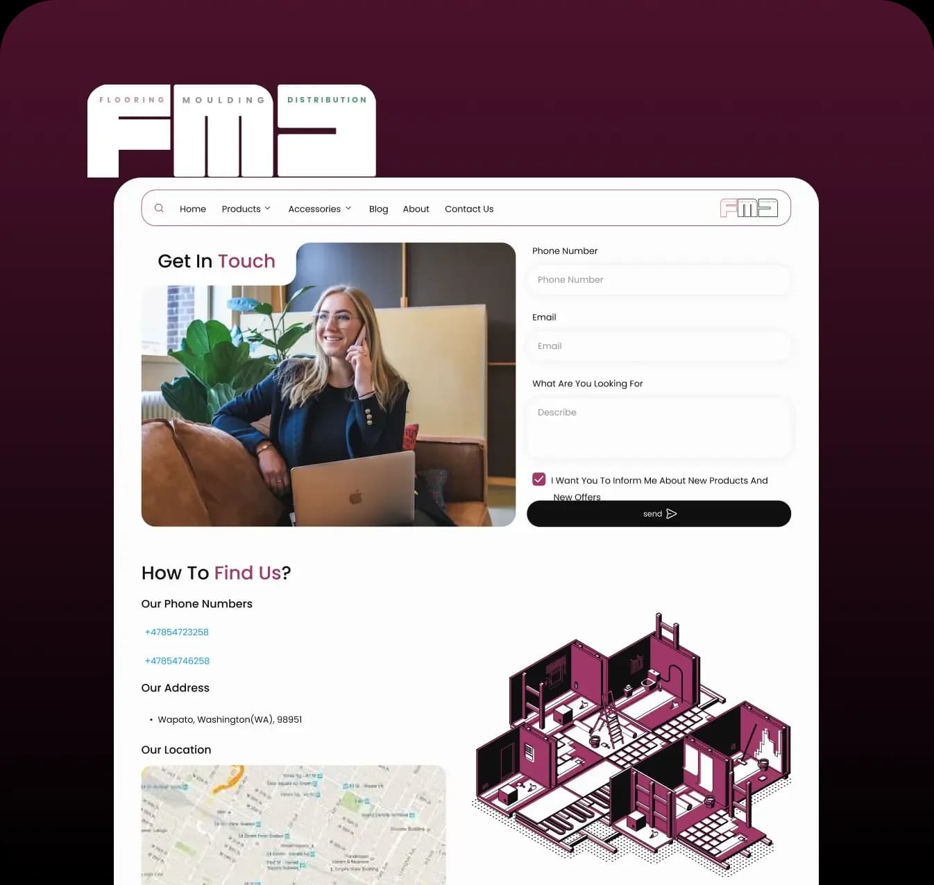 FMD |  وب‌سایت برند لوکس کفپوش کابینت در و پنجره در آمریکا - تصویر نتیجه